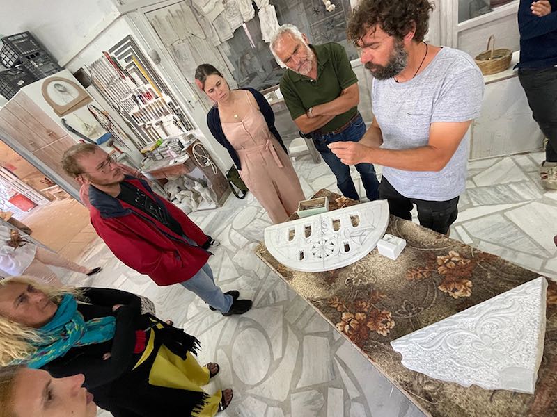 Demonstration by local sculptor Onoufrios Desypris